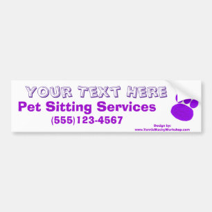 Adesivo Para Carro Impressão de Pet Sitting Services Paw