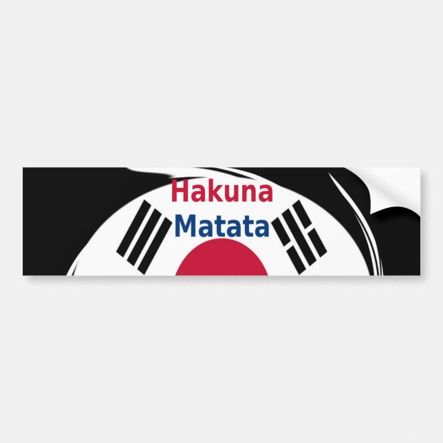 Adesivo Para Carro Impressão/Gráfico de Arte de Hakuna Matata da Core (Frente)