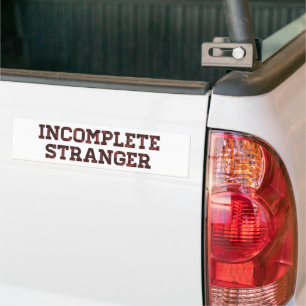Adesivo Para Carro Incompleto estranho