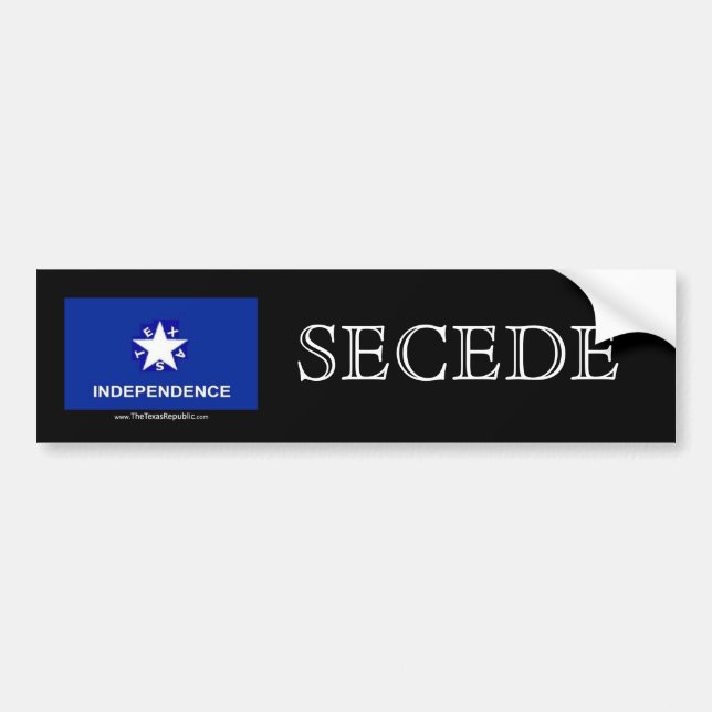 Adesivo Para Carro Independência de Texas - SECEDE (Frente)