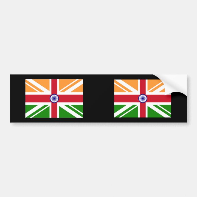 Adesivo Para Carro Indiano Anglo Indentity, India (Frente)