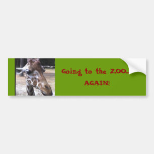Adesivo Para Carro Indo ao JARDIM ZOOLÓGICO…, OUTRA VEZ!
