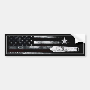 Adesivo Para Carro Industrial Grunge American Flag Star Cannon