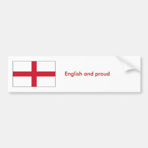 Adesivo Para Carro Inglês e orgulhoso