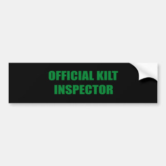 ADESIVO PARA CARRO INSPECTOR OFICIAL DO KILT