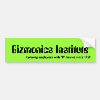 Adesivo Para Carro Instituto de Gizmonics