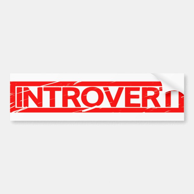 Adesivo Para Carro Introvert o selo (Frente)