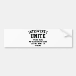 Adesivo Para Carro Introverts unem-se