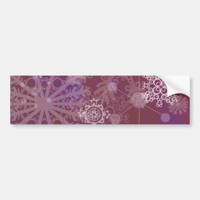 Adesivo Para Carro Inverno roxo (Frente)
