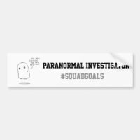 Investigador Paranormal Bumpersticker