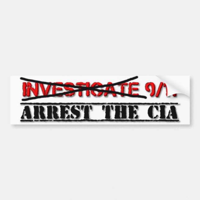 Adesivo Para Carro Investigue 9/11: Prenda o CIA (Frente)