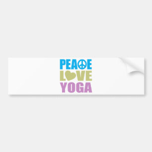 Adesivo Para Carro Ioga do amor da paz