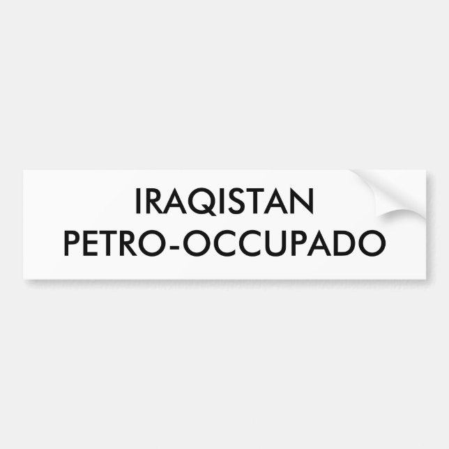 ADESIVO PARA CARRO IRAQISTANPETRO-OCCUPADO (Frente)