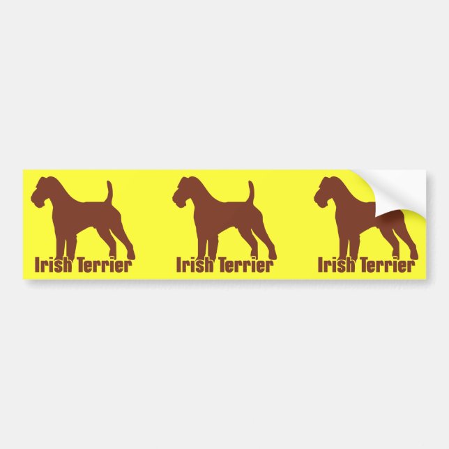 Adesivo Para Carro Irish Terrier (Frente)