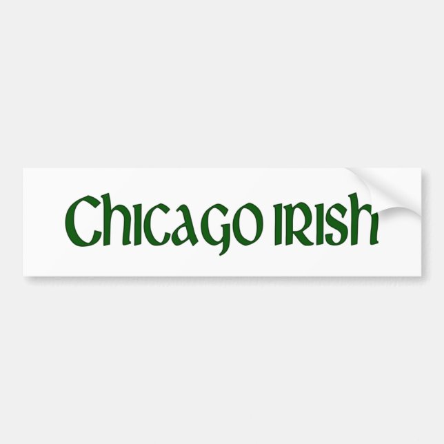 Adesivo Para Carro Irlandês de Chicago (Frente)