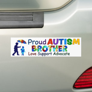Adesivo Para Carro Irmão Autismo Orgulhoso