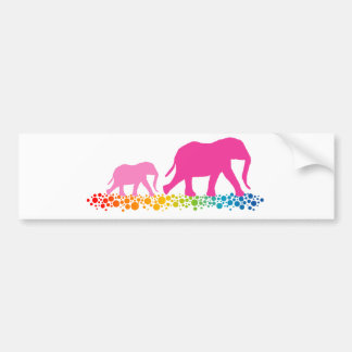 Adesivo Para Carro Irmãs de Elephant Walking