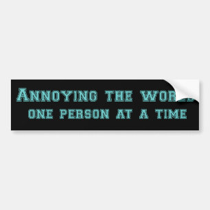 Adesivo Para Carro irritando o bumpersticker engraçado do mundo