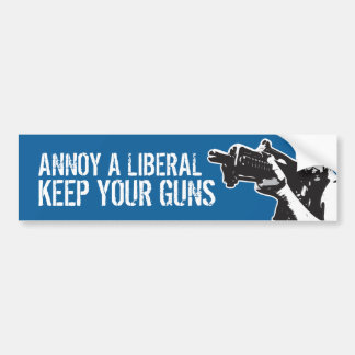 Adesivo Para Carro Irrite um liberal, mantenha suas armas