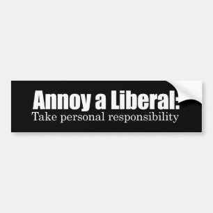Adesivo Para Carro Irrite um liberal - tome a responsabilidade