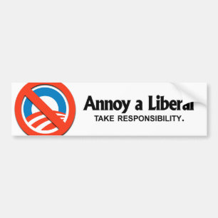 Adesivo Para Carro Irrite um liberal - tome a responsabilidade