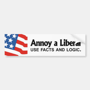 Adesivo Para Carro Irrite um liberal - use fatos e lógica