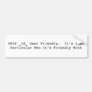 Adesivo Para Carro _IS_ de UNIX de fácil utilização. É apenas