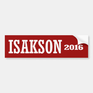 Adesivo Para Carro Isakson - Johnny Isakson 2016