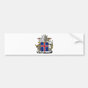 Adesivo Para Carro Islândia É brasão de Ísland