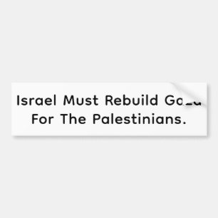 Adesivo Para Carro Israel Constrói Gaza & Sai Hankamer Artjunkhaus Ar
