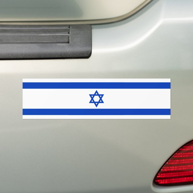 Adesivo Para Carro Israel - Sinalizador Retangular (No carro)