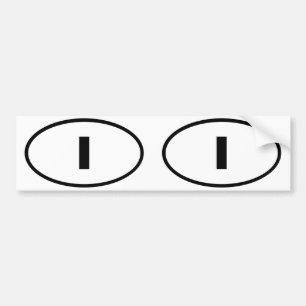 Adesivo Para Carro Itália - I - Voval europeu