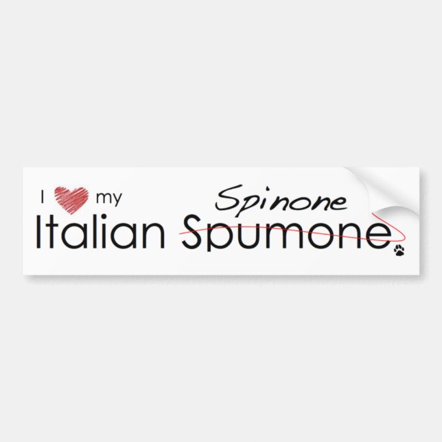 Adesivo Para Carro Italiano Spinone (Frente)