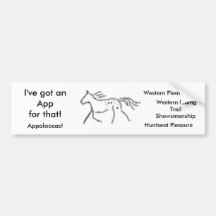 Adesivo Para Carro I've obteve a um Appfor aquele!   Appaloosas