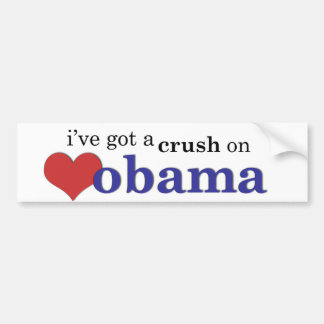 Adesivo Para Carro I've obteve um esmagamento em Obama