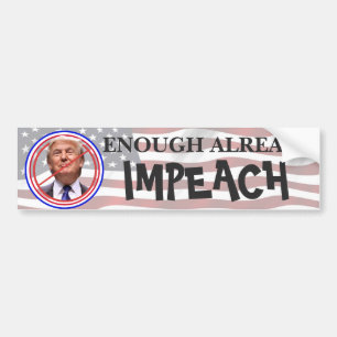 Adesivo Para Carro Já Chega, Impeach! Anti Trump Pára-choque