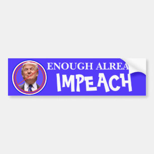Adesivo Para Carro Já Chega, Impeach! Anti Trump Pára-choque