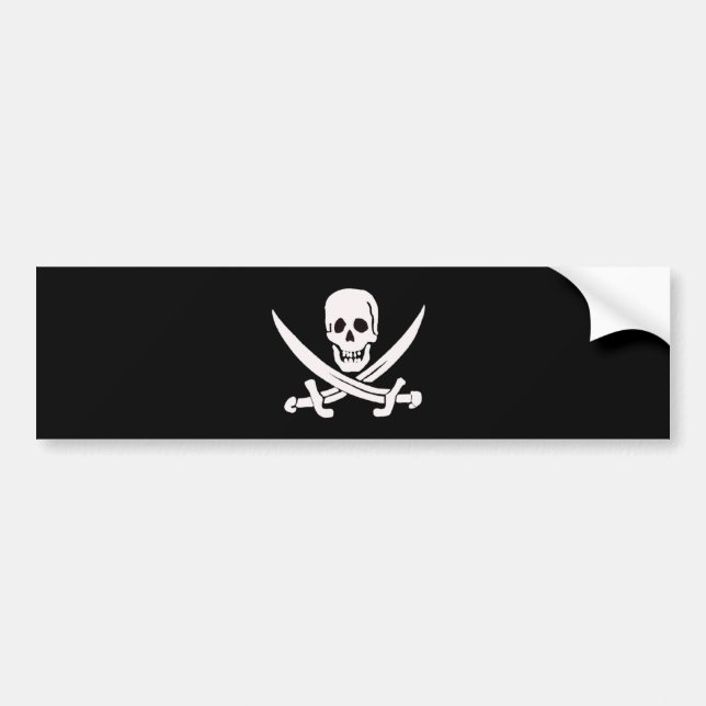 Adesivo Para Carro Jack Rackham-Branco (Frente)