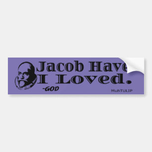 Adesivo Para Carro Jacob, Eu Adorei O Bumper Sticker