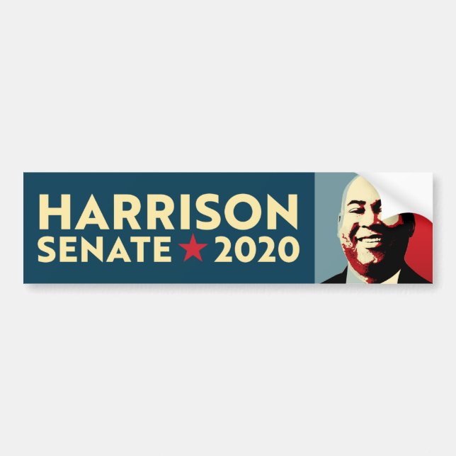 Adesivo Para Carro Jaime Harrison para o Senado 2020 (Frente)
