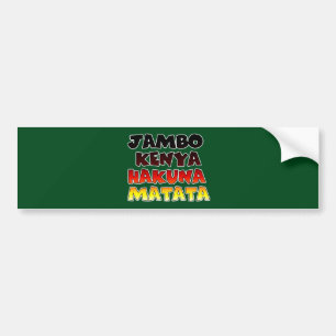 Adesivo Para Carro Jambo Kenya Hakuna Matata