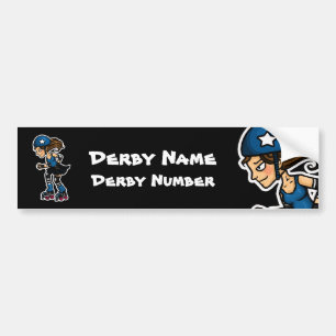 Adesivo Para Carro Jammer de Derby do rolo Customisable