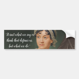 Adesivo Para Carro Jane Austen portrait and quote