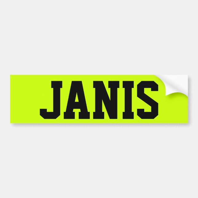 ADESIVO PARA CARRO JANIS (Frente)