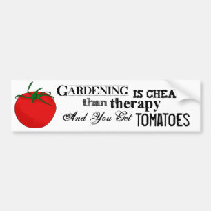 Adesivo Para Carro Jardinagem = terapia + Tomates