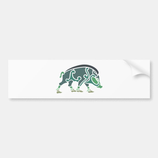 Adesivo Para Carro javali celta celtic boar (Frente)