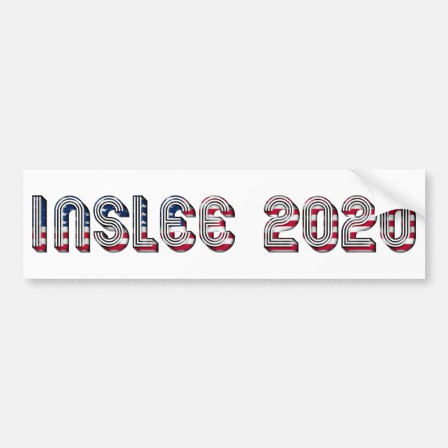 Adesivo Para Carro Jay Inslee Democrat candidato presidencial 2020 (Frente)