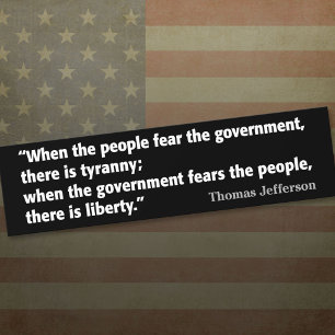 Adesivo Para Carro Jefferson: Liberty vs. Tyranny