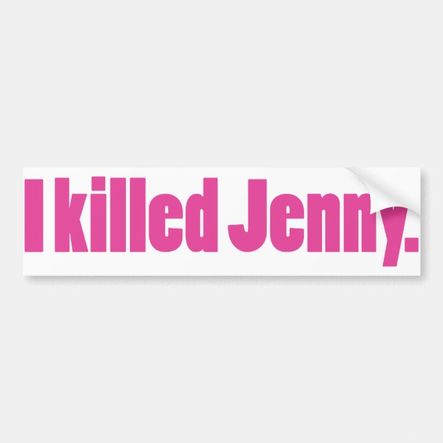 Adesivo Para Carro JennyPink (Frente)