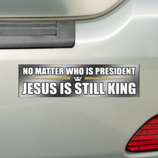 Adesivo Para Carro Jesus ainda é o rei bastão